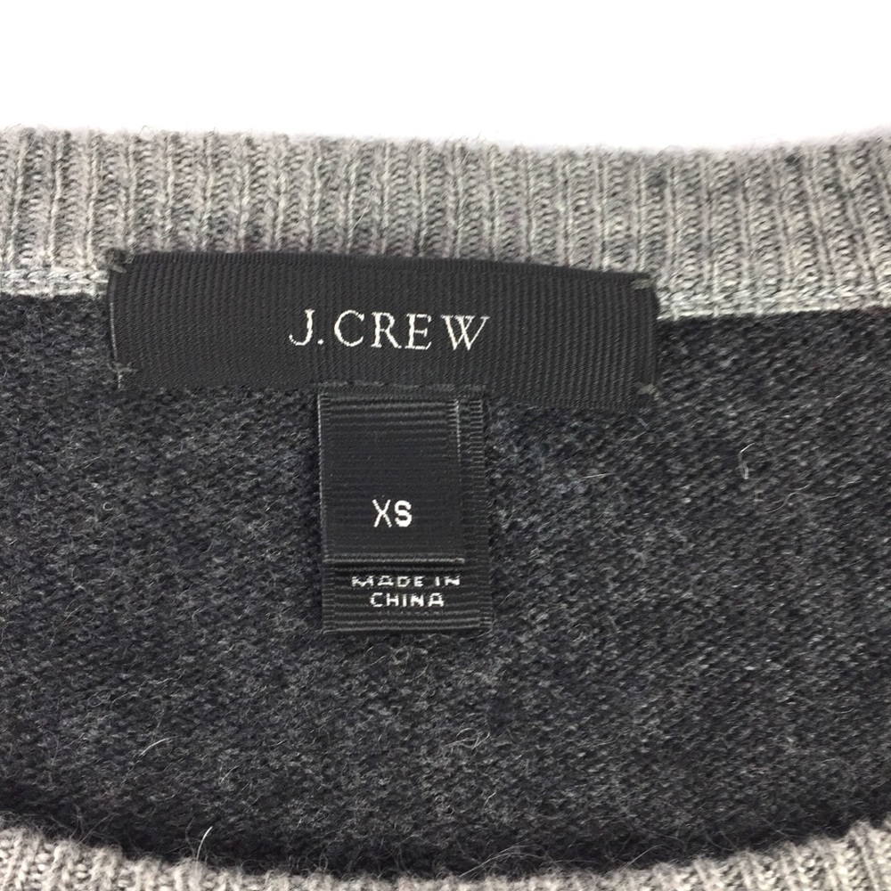 JCrew Side Button Colorblock Sweater Elbow… - Picture 6 of 7
